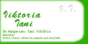 viktoria tani business card